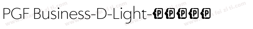 PGF Business-D-Light字体转换